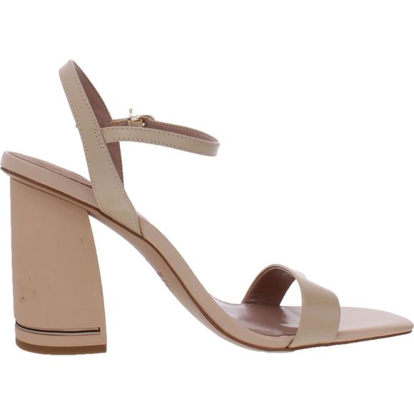 ZAC Zac Posen Womens Vitex Beige Leather Ankle Strap Dress Sandals Shoes - Picture 2 of 4